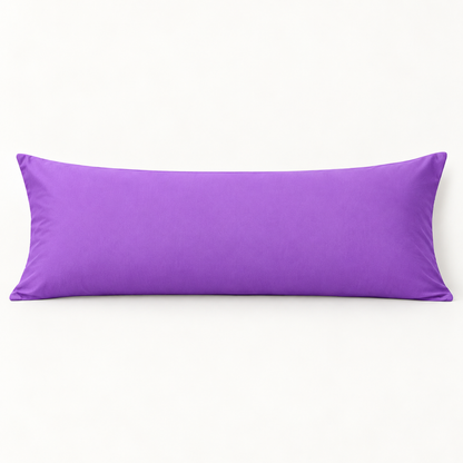 Microfiber Body Pillowcase, 20x54 in, Envelope Closure — Purple