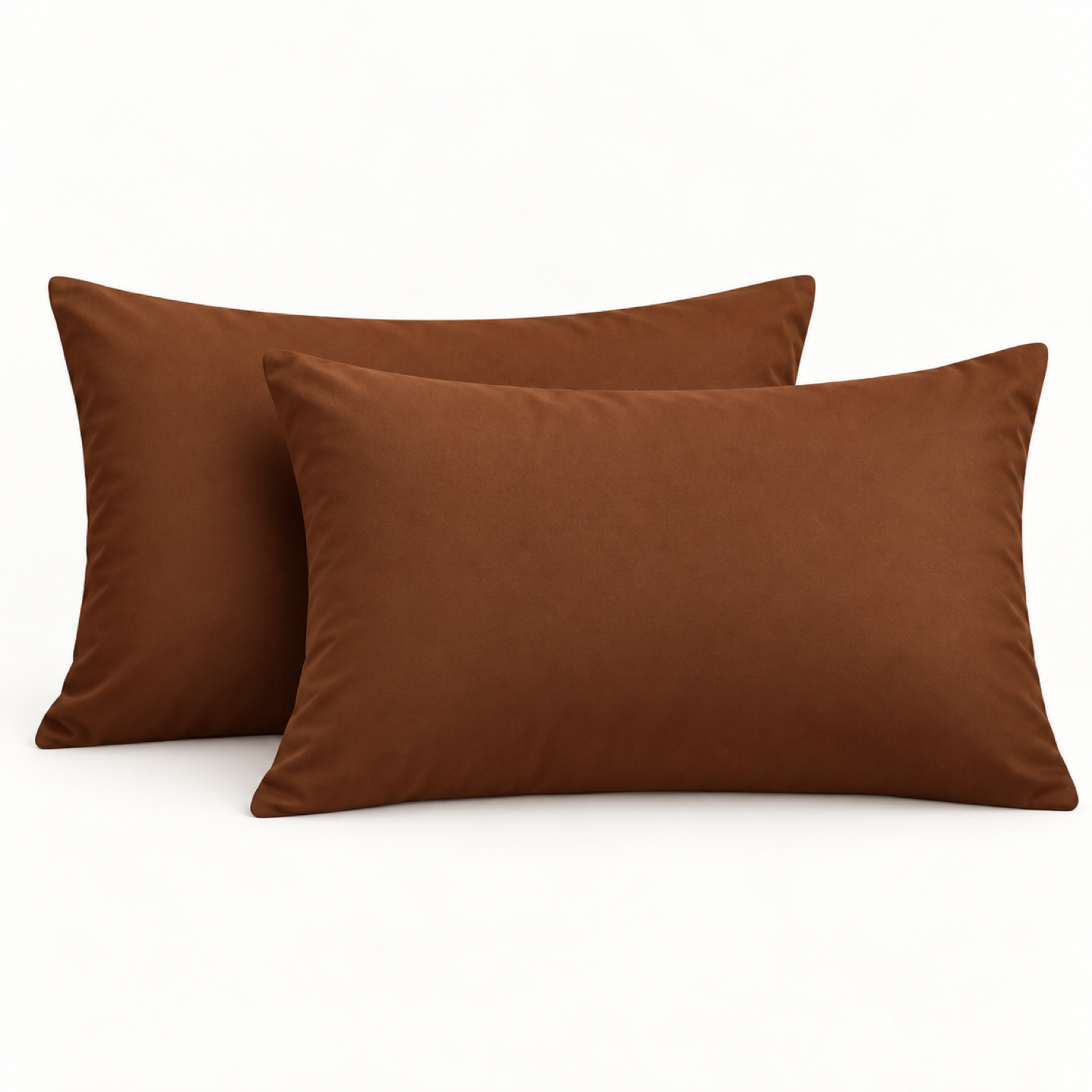 Microfiber Pillowcase Set of 2, Envelope Closure — Coffee