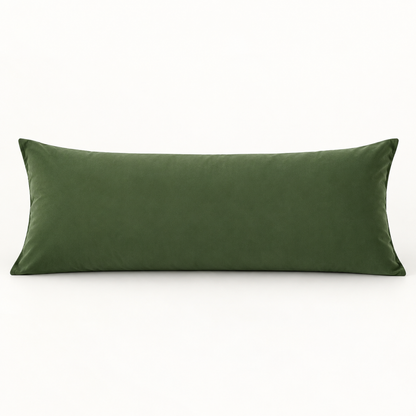 Microfiber Body Pillowcase, 20x54 in, Envelope Closure — Olive Green