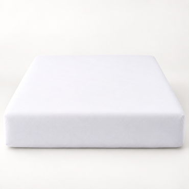 Deep Pocket Microfiber Fitted Sheet, White — main