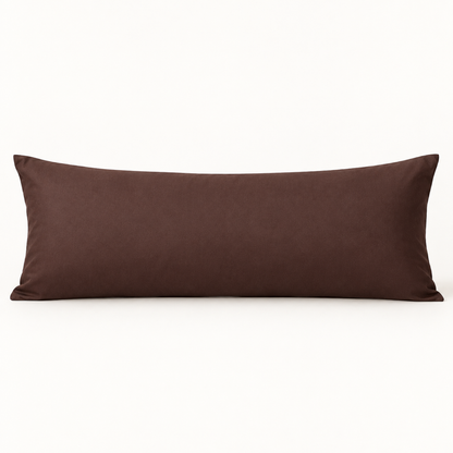 Microfiber Body Pillowcase, 20x54 in, Envelope Closure — Chocolate