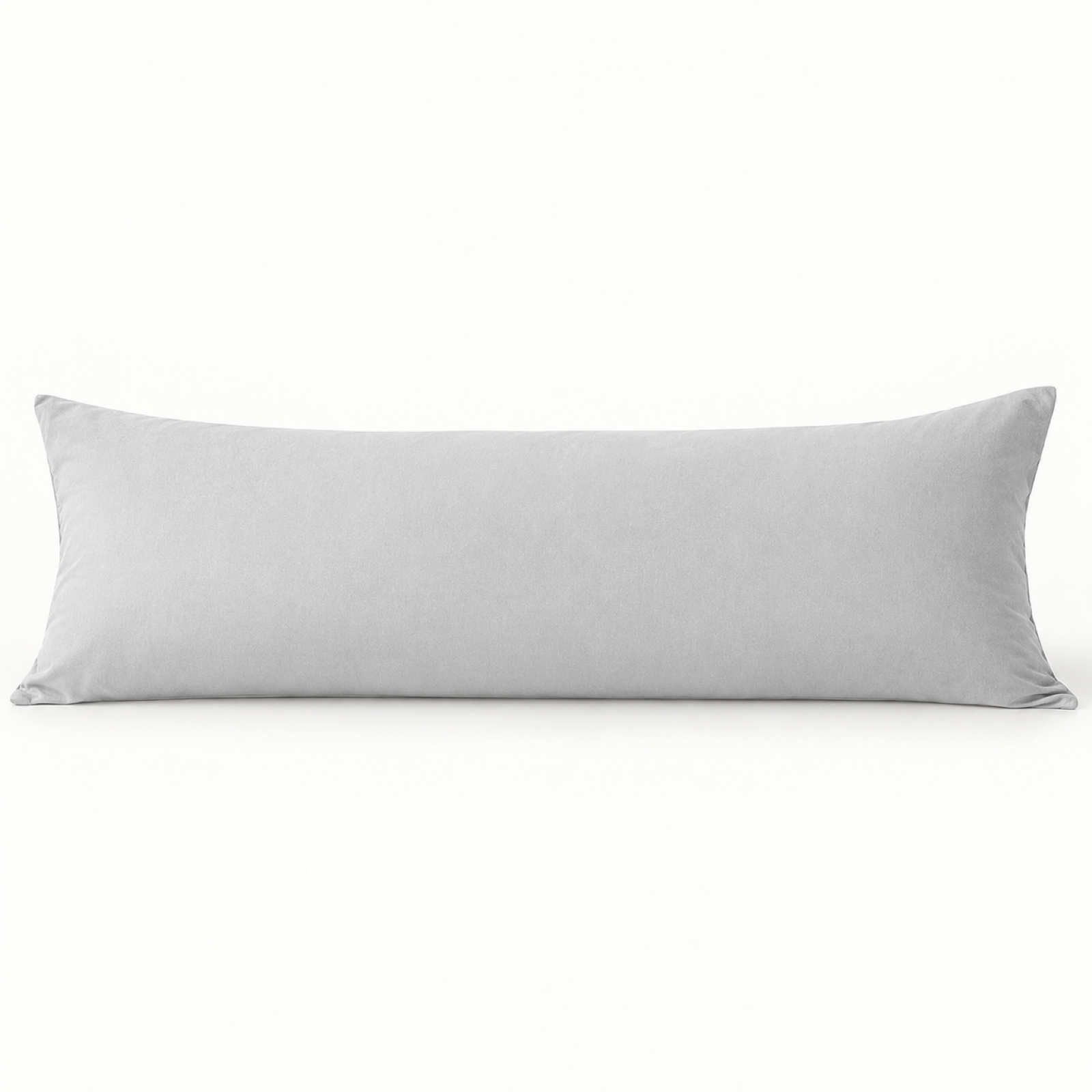 Microfiber Body Pillowcase, 20x54 in, Envelope Closure — Light Grey