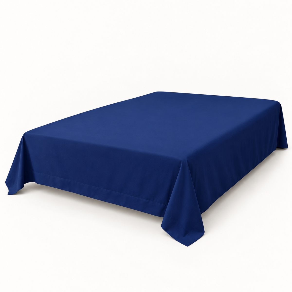 Ultra-Soft Microfiber Flat Sheet, Navy Blue — main