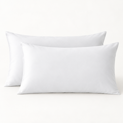 Microfiber Pillowcase Set of 2, Envelope Closure — White