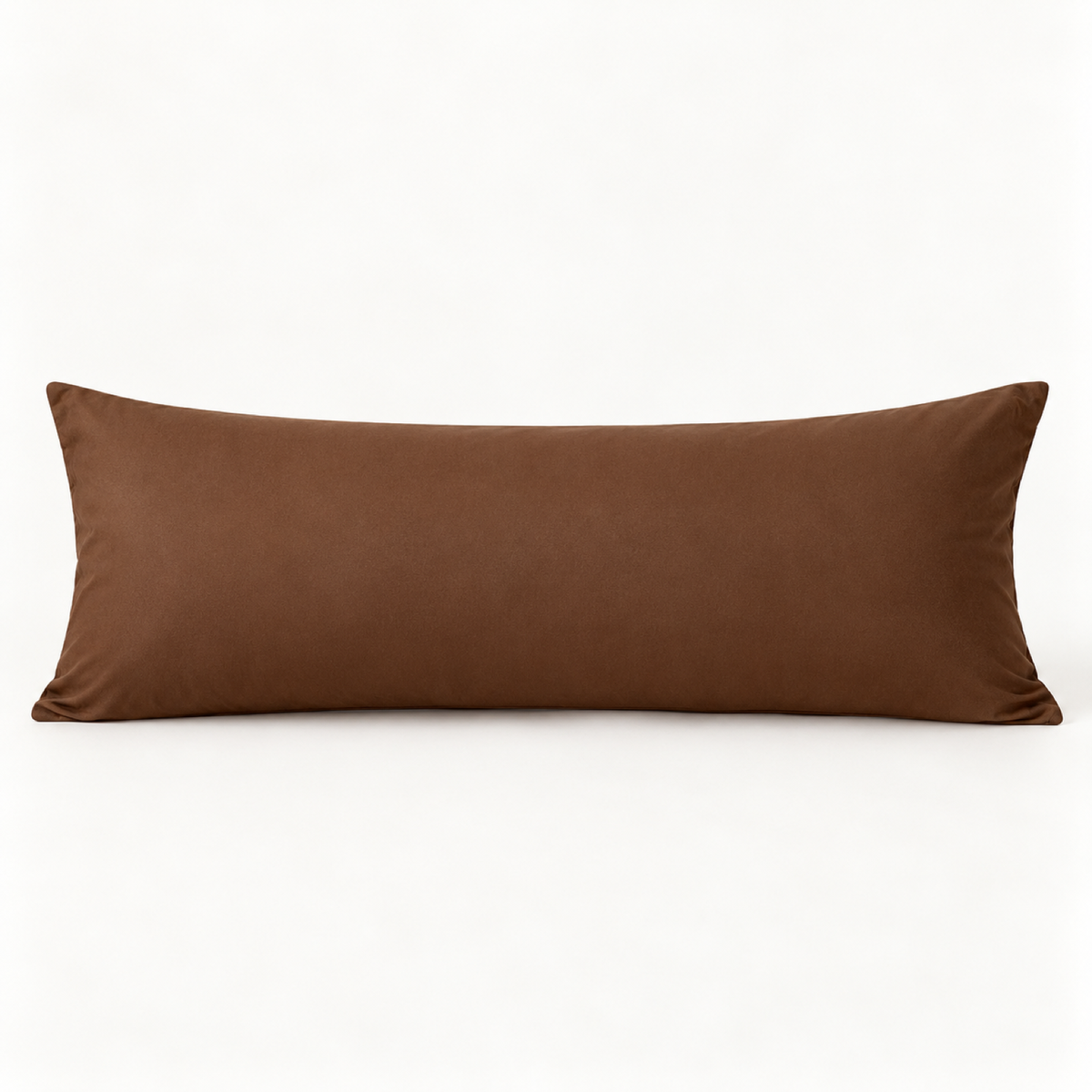 Microfiber Body Pillowcase, 20x54 in, Envelope Closure — Coffee