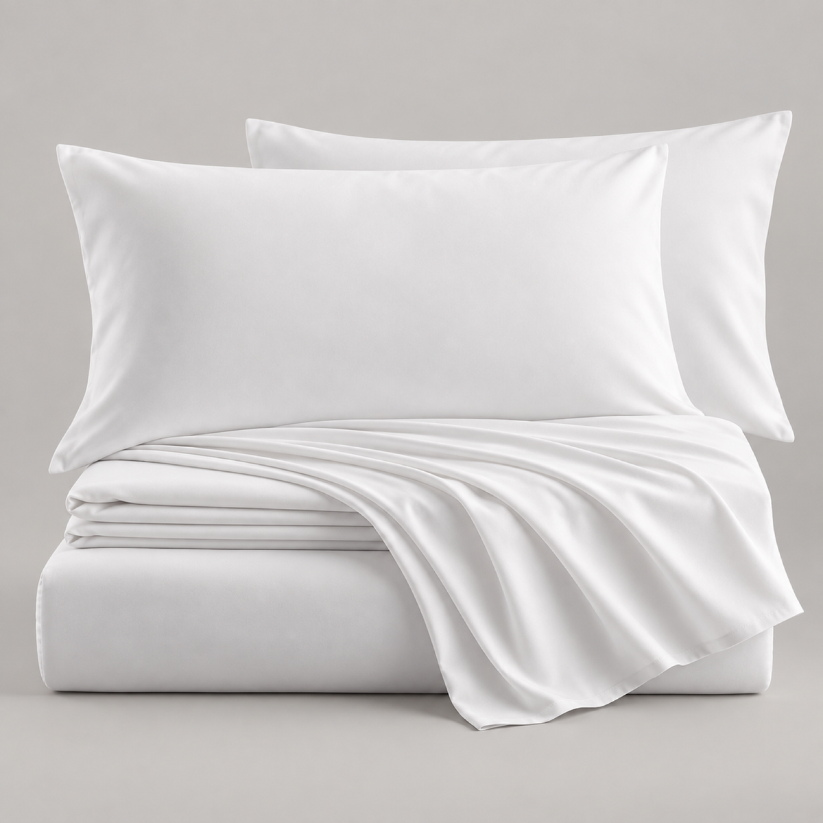 Soft-Touch Microfiber Sheet Set, White — main