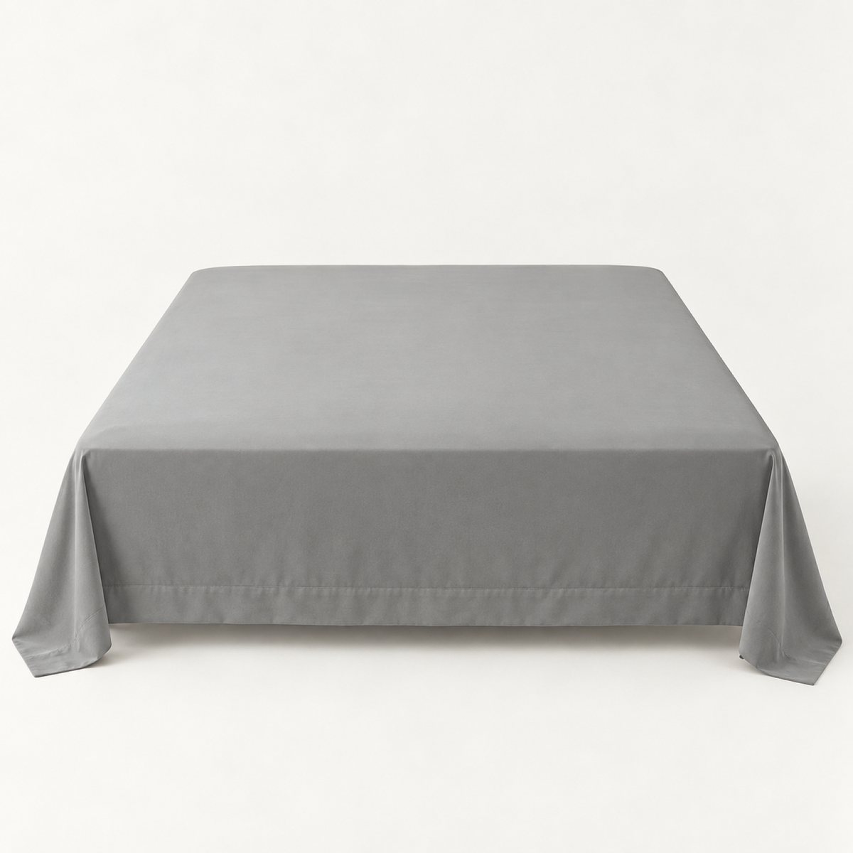 Ultra-Soft Microfiber Flat Sheet, Smoke Grey — main