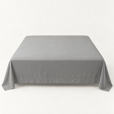 Ultra-Soft Microfiber Flat Sheet, Smoke Grey — main