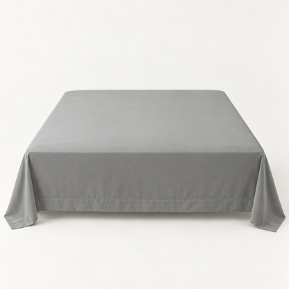 Ultra-Soft Microfiber Flat Sheet, Smoke Grey — main