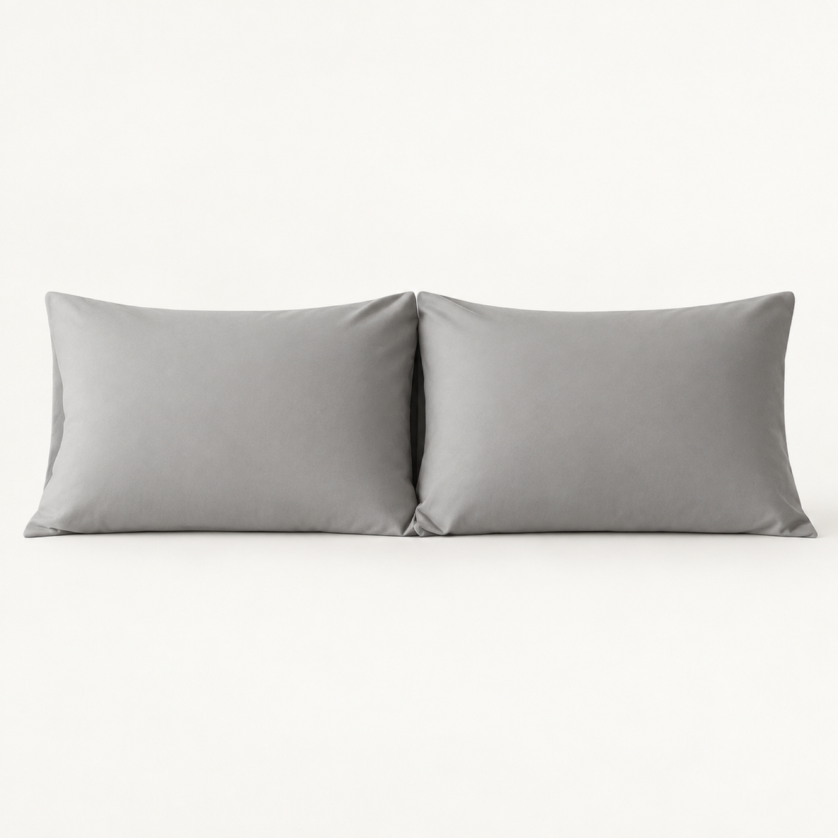 Microfiber Pillowcase Set of 2, Envelope Closure — Smoke Grey