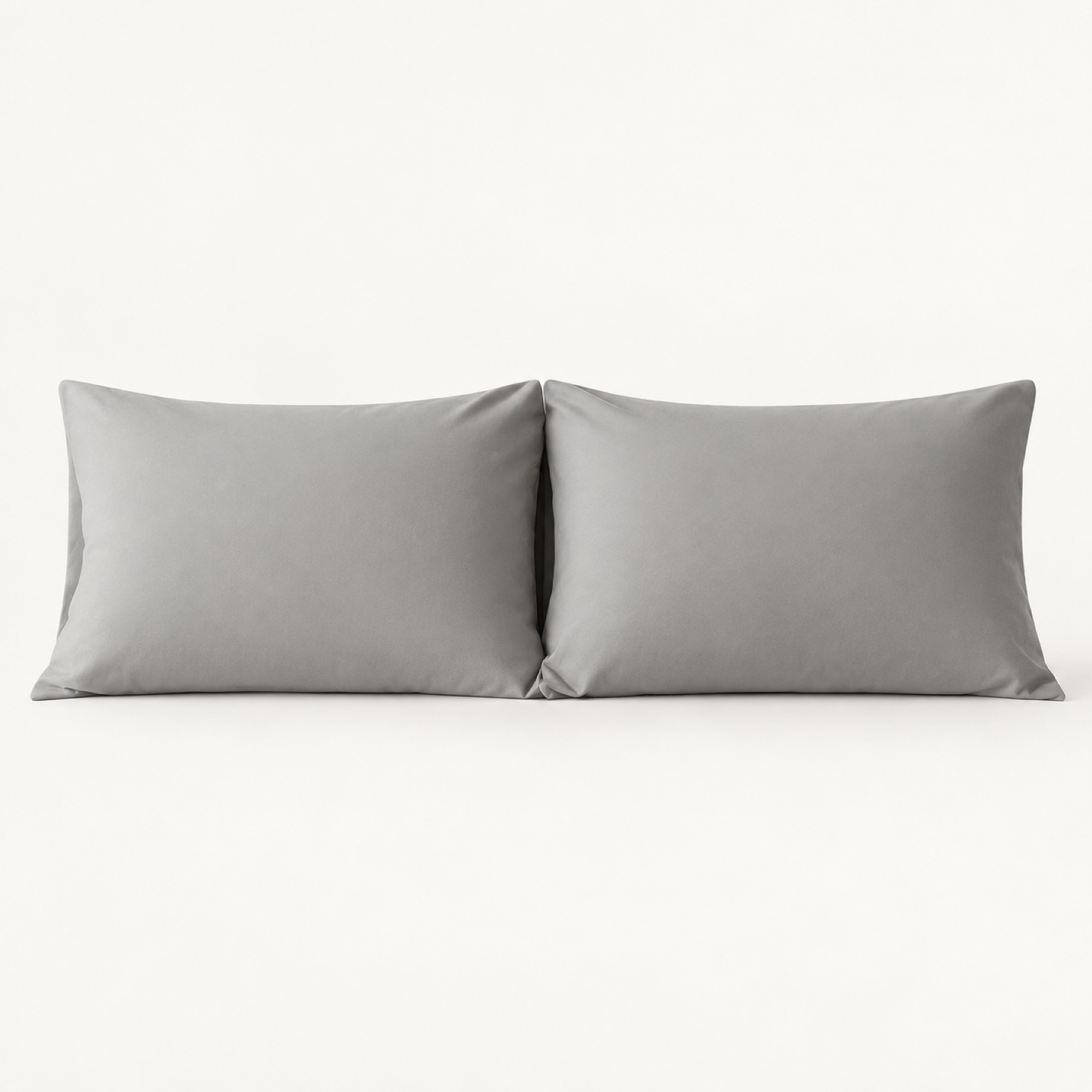 Microfiber Pillowcase Set of 2, Envelope Closure — Smoke Grey