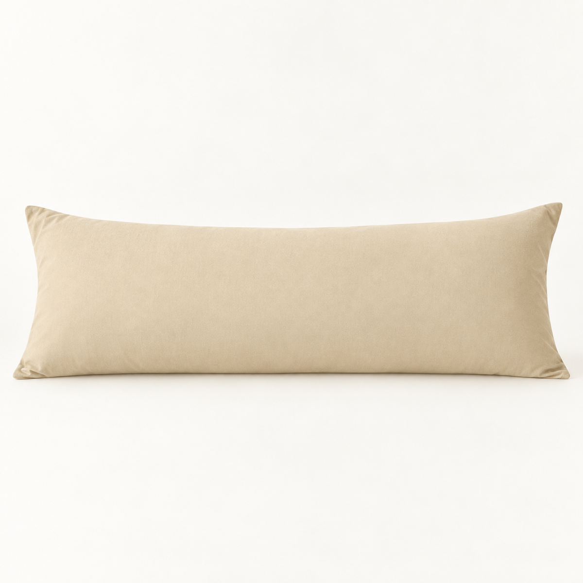 Microfiber Body Pillowcase, 20x54 in, Envelope Closure — Khaki