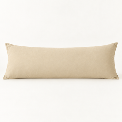 Microfiber Body Pillowcase, 20x54 in, Envelope Closure — Khaki