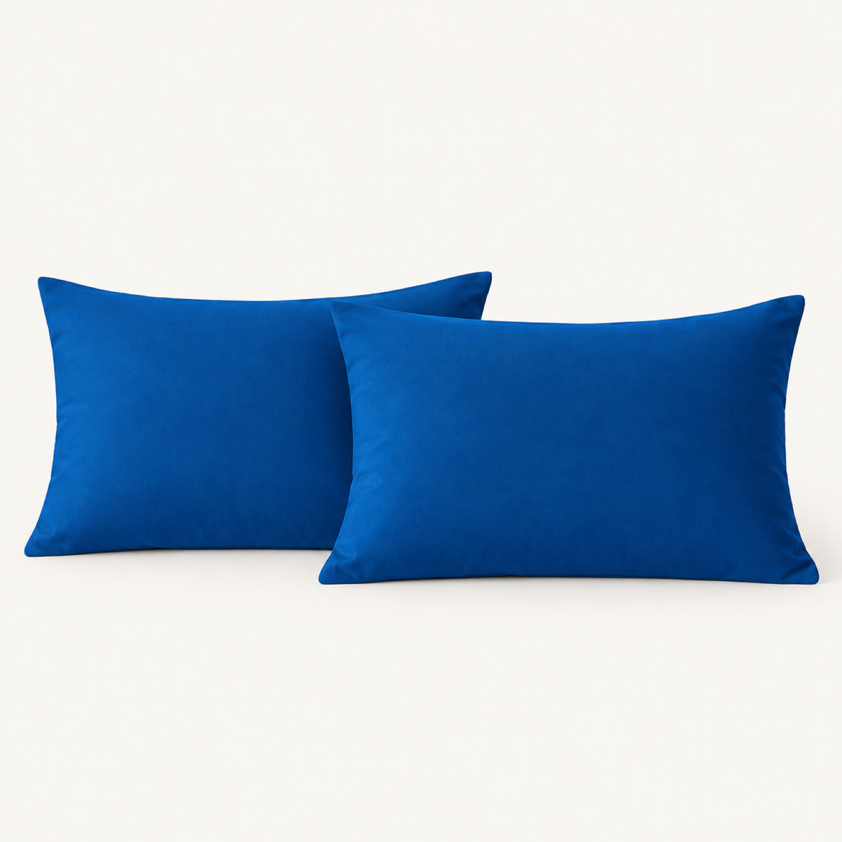 Microfiber Pillowcase Set of 2, Envelope Closure — Royal Blue