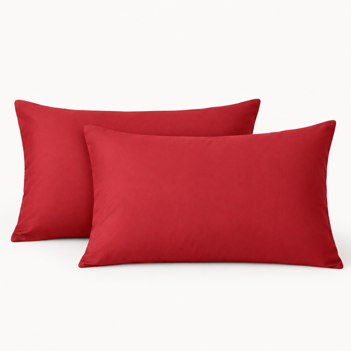 Microfiber Pillowcase Set of 2, Envelope Closure — Wine Red