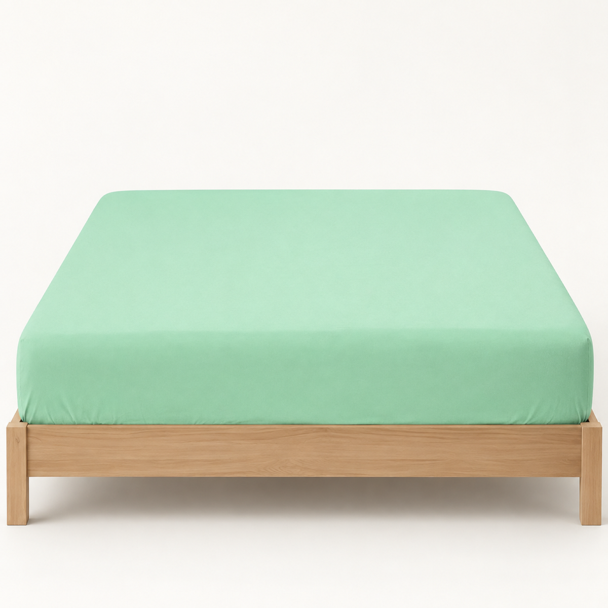 Deep Pocket Microfiber Fitted Sheet, Mint Green — main
