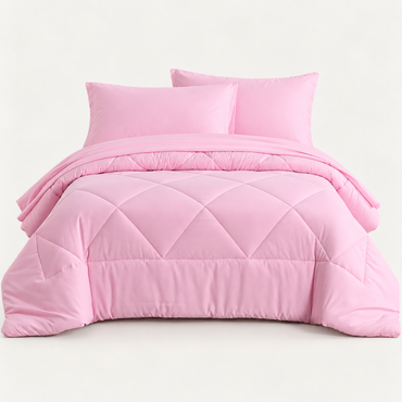 Bed in a Bag Comforter Set, Soft Pink — main