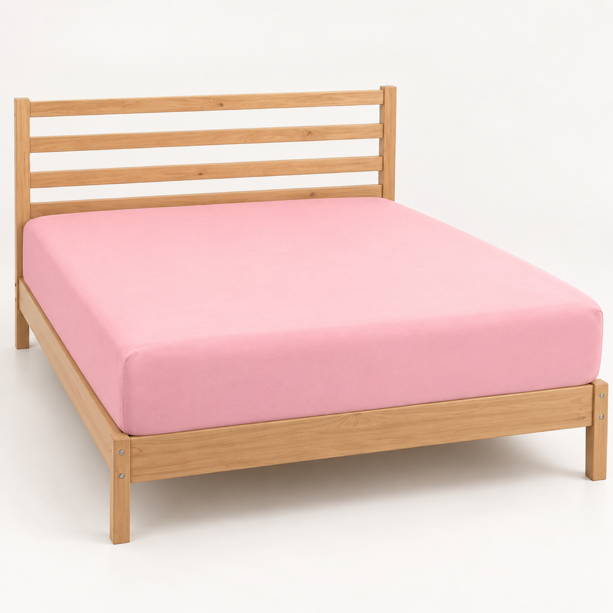 Deep Pocket Microfiber Fitted Sheet, Rose Pink — main