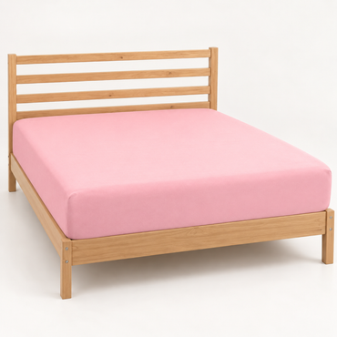Deep Pocket Microfiber Fitted Sheet, Rose Pink — main