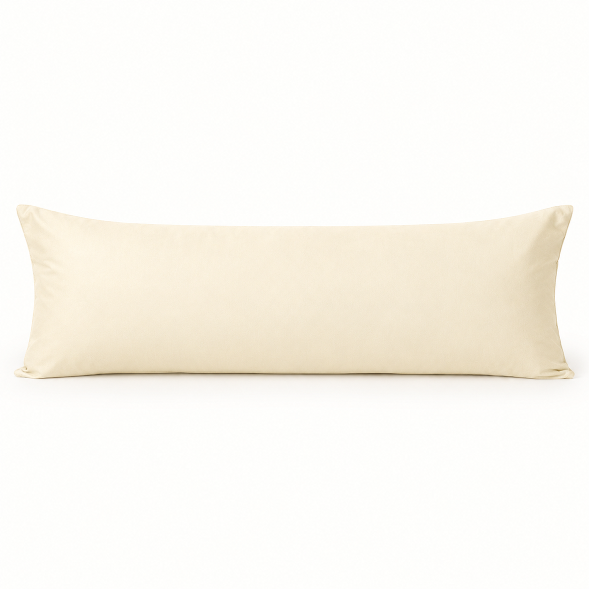 Microfiber Body Pillowcase, 20x54 in, Envelope Closure — Ivory