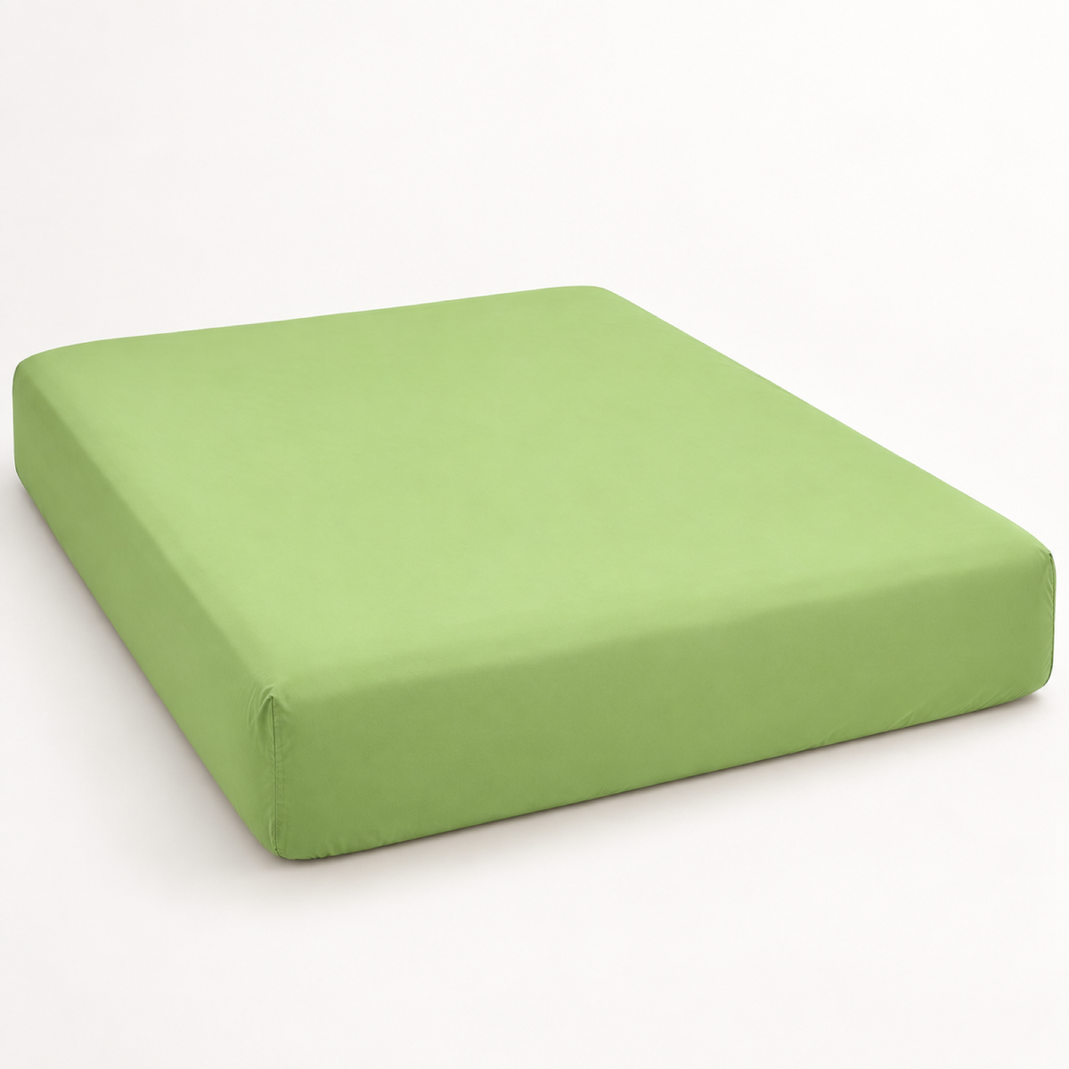 Deep Pocket Microfiber Fitted Sheet, Apple Green — main