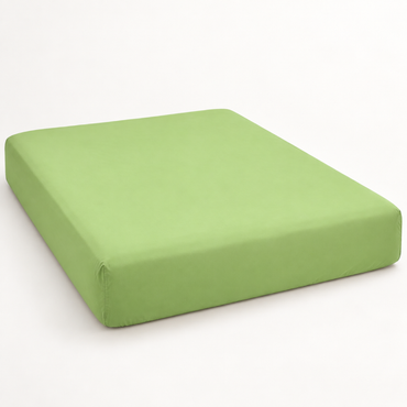 Deep Pocket Microfiber Fitted Sheet, Apple Green — main