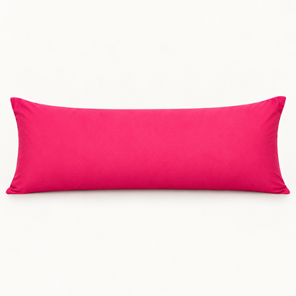 Microfiber Body Pillowcase, 20x54 in, Envelope Closure — Rose Red