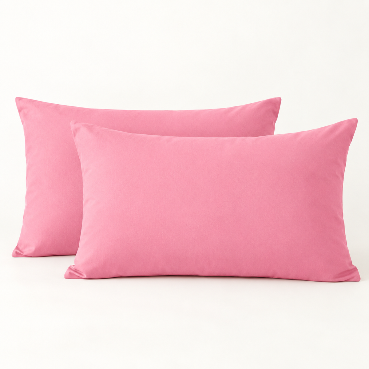 Microfiber Pillowcase Set of 2, Envelope Closure — Hot Pink