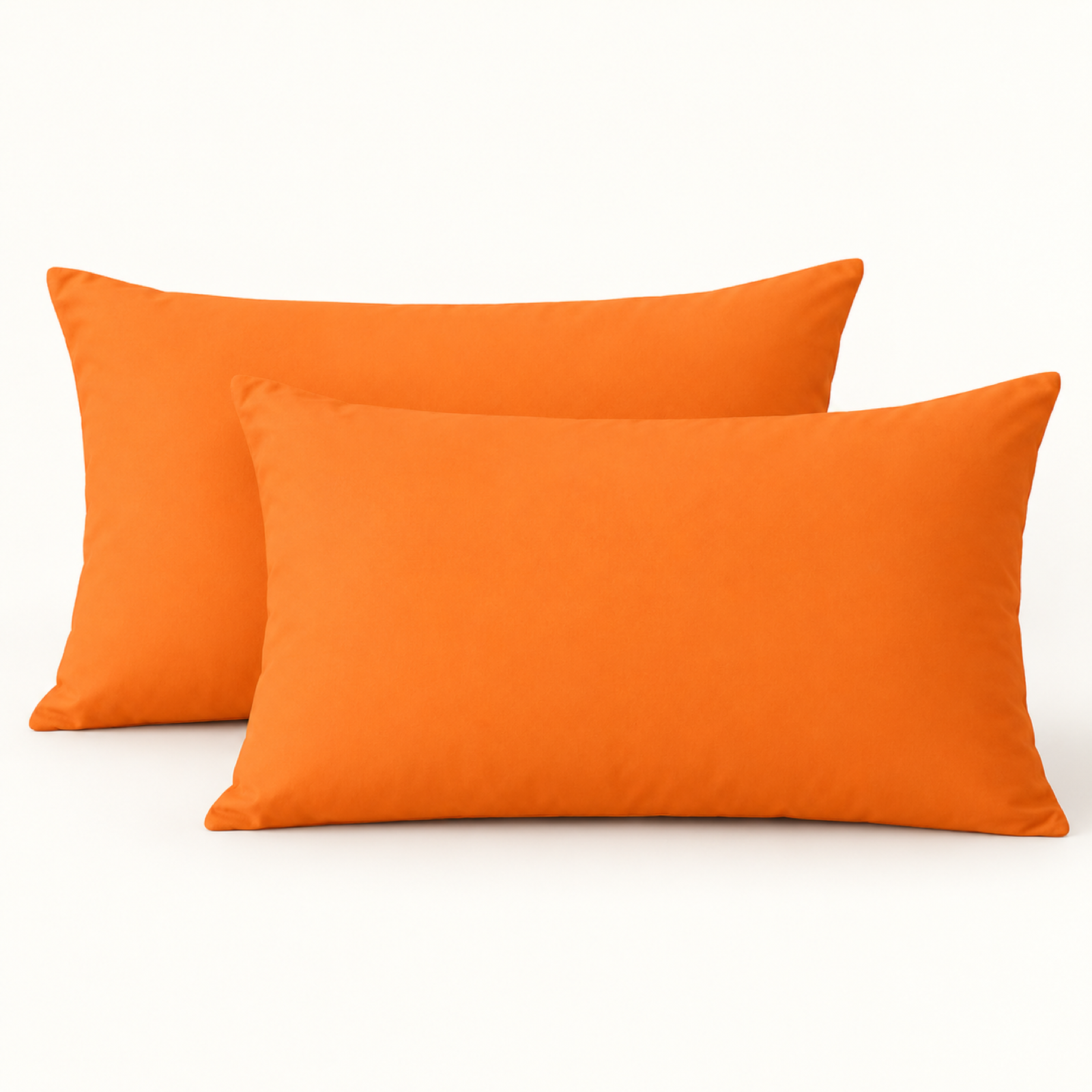 Microfiber Pillowcase Set of 2, Envelope Closure — Orange