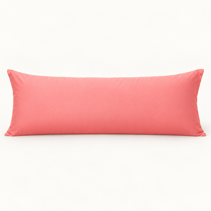 Microfiber Body Pillowcase, 20x54 in, Envelope Closure — Coral Pink