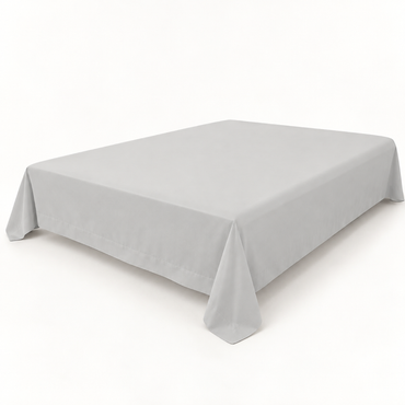 Ultra-Soft Microfiber Flat Sheet, Light Grey — main