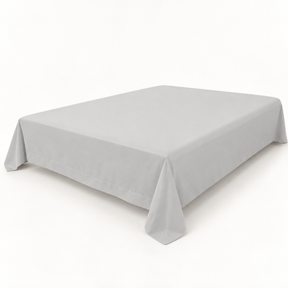 Ultra-Soft Microfiber Flat Sheet, Light Grey — main