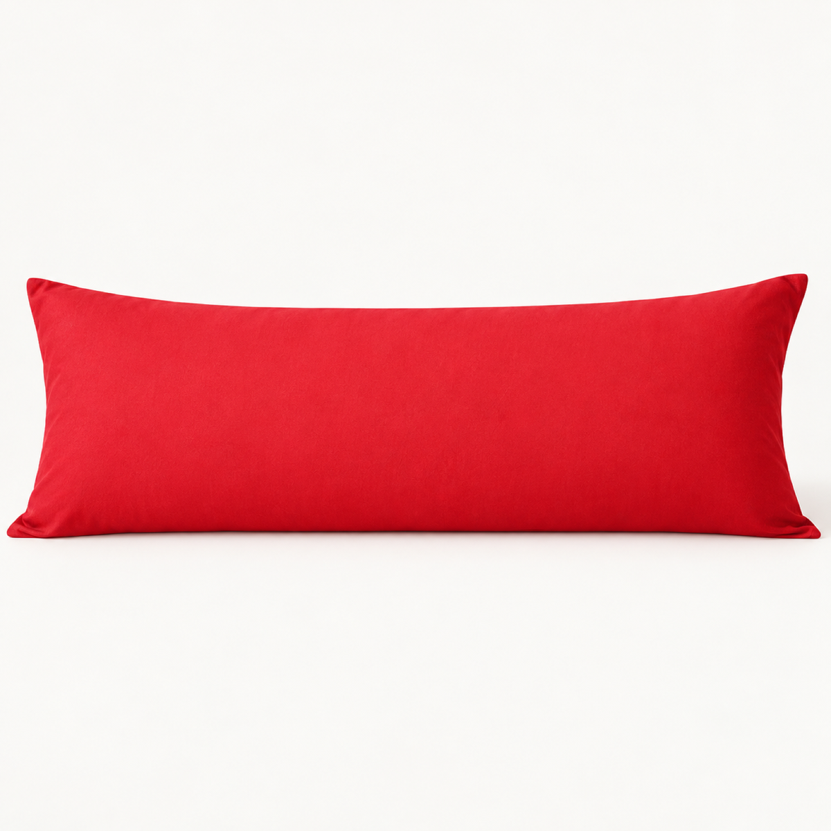Microfiber Body Pillowcase, 20x54 in, Envelope Closure — Red