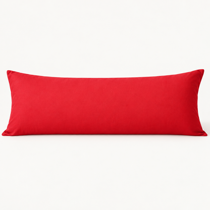 Microfiber Body Pillowcase, 20x54 in, Envelope Closure — Red