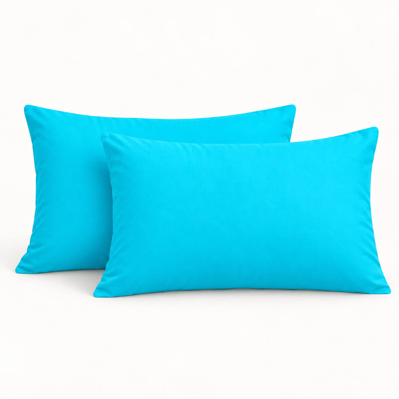 Microfiber Pillowcase Set of 2, Envelope Closure — Sky Blue