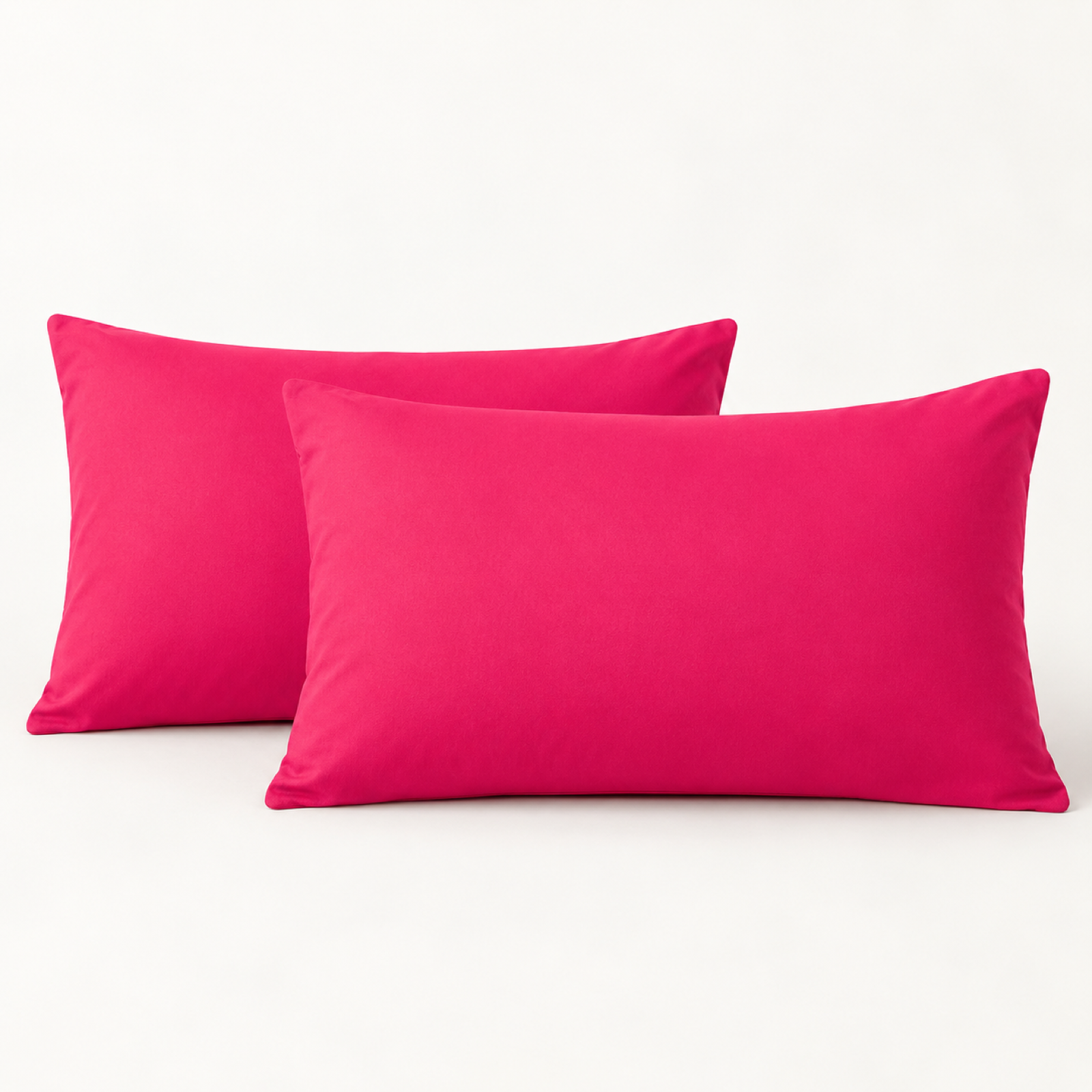 Microfiber Pillowcase Set of 2, Envelope Closure — Rose Red