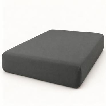 Deep Pocket Microfiber Fitted Sheet, Charcoal Grey — main