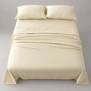 Deep Pocket Microfiber Sheet Set, Ivory — main