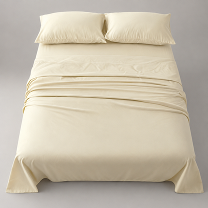 Deep Pocket Microfiber Sheet Set, Ivory — main