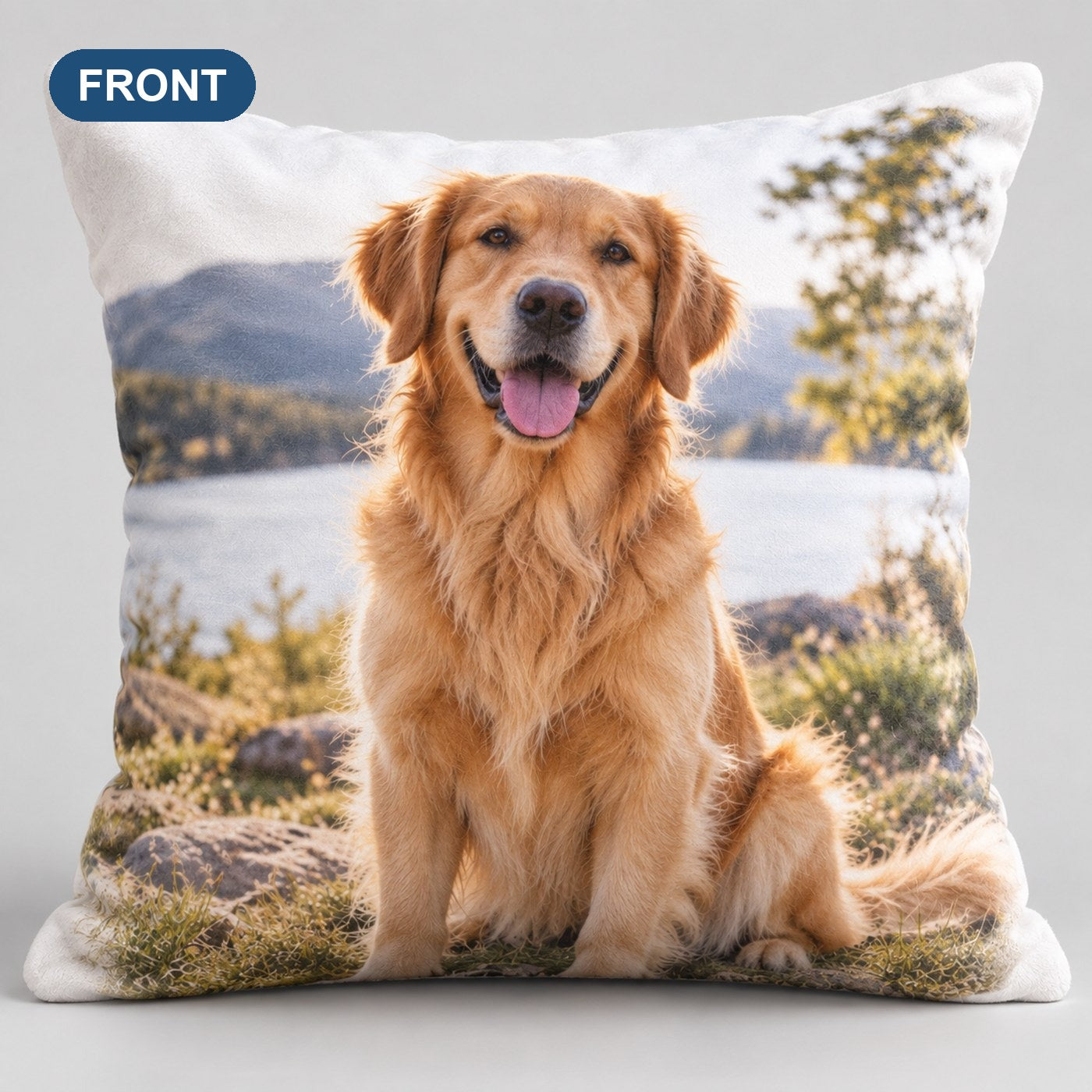 Custom photo pillow, front side