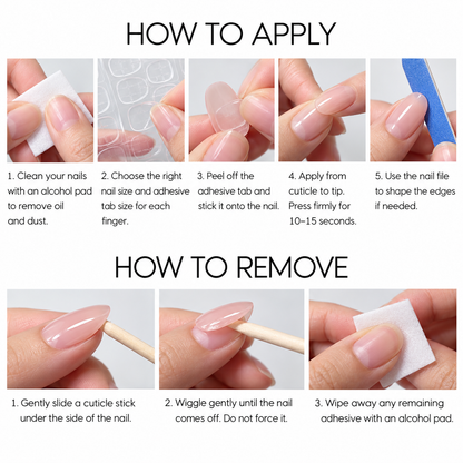 How to apply and remove press-on nails