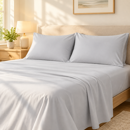 12-Pack Microfiber Pillowcases, Light Grey — scene