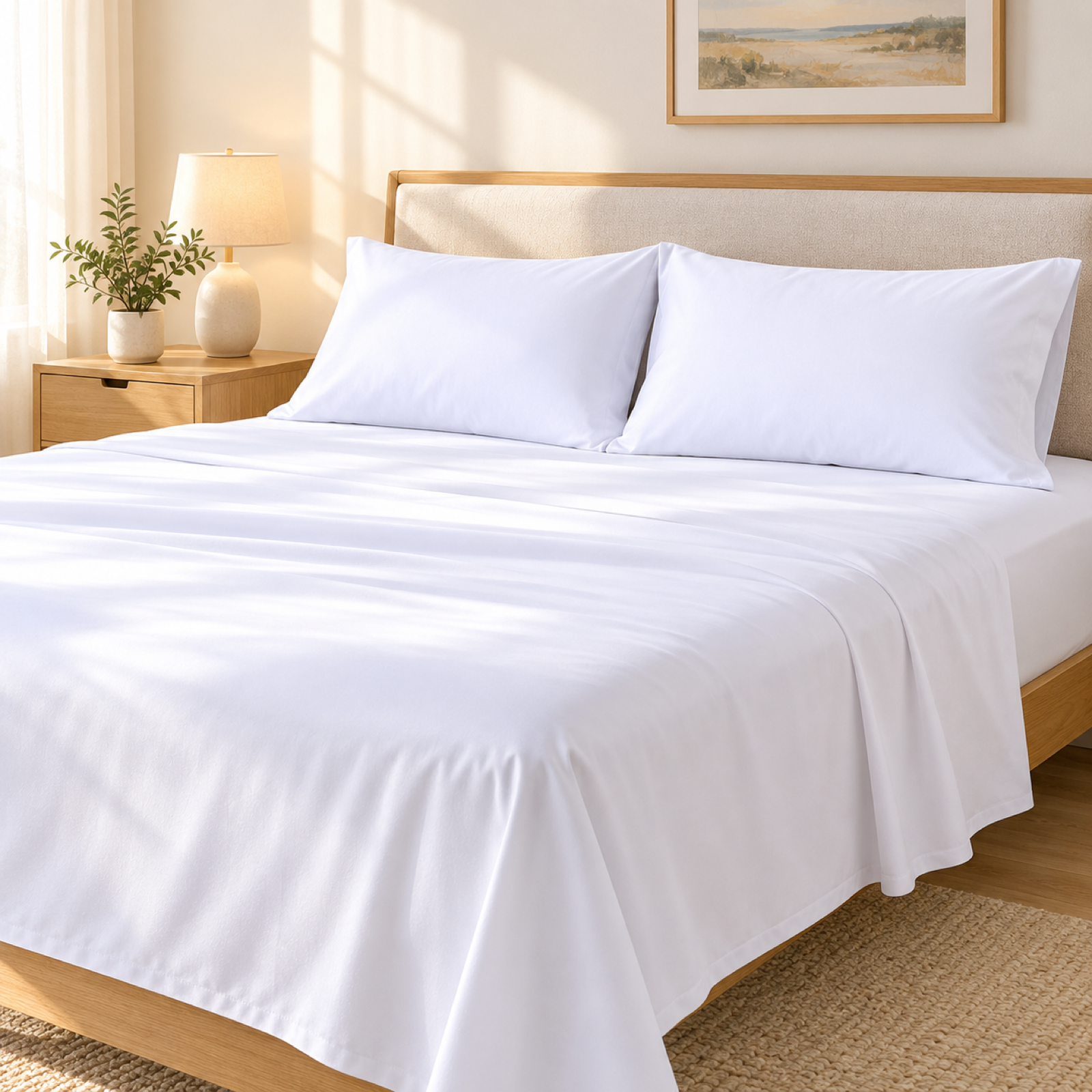 12-Pack Microfiber Pillowcases, White — scene