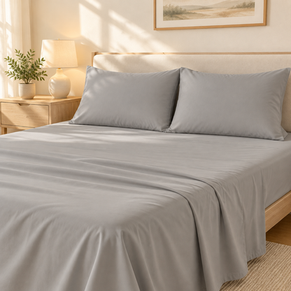 12-Pack Microfiber Pillowcases, Smoke Grey — scene