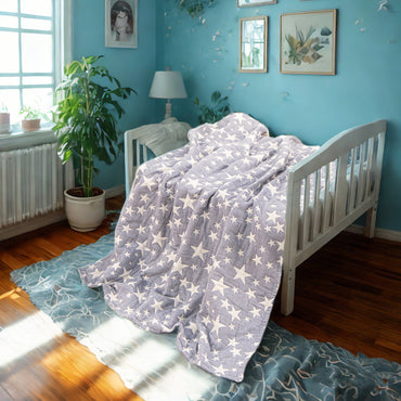 Manta infantil de muselina de algodón de 3 capas — Estrellas